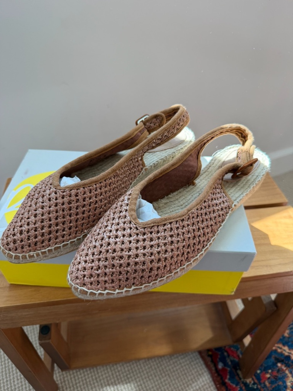 Boden Woven Slingback Espadrilles summer festival ready  sz 9.5